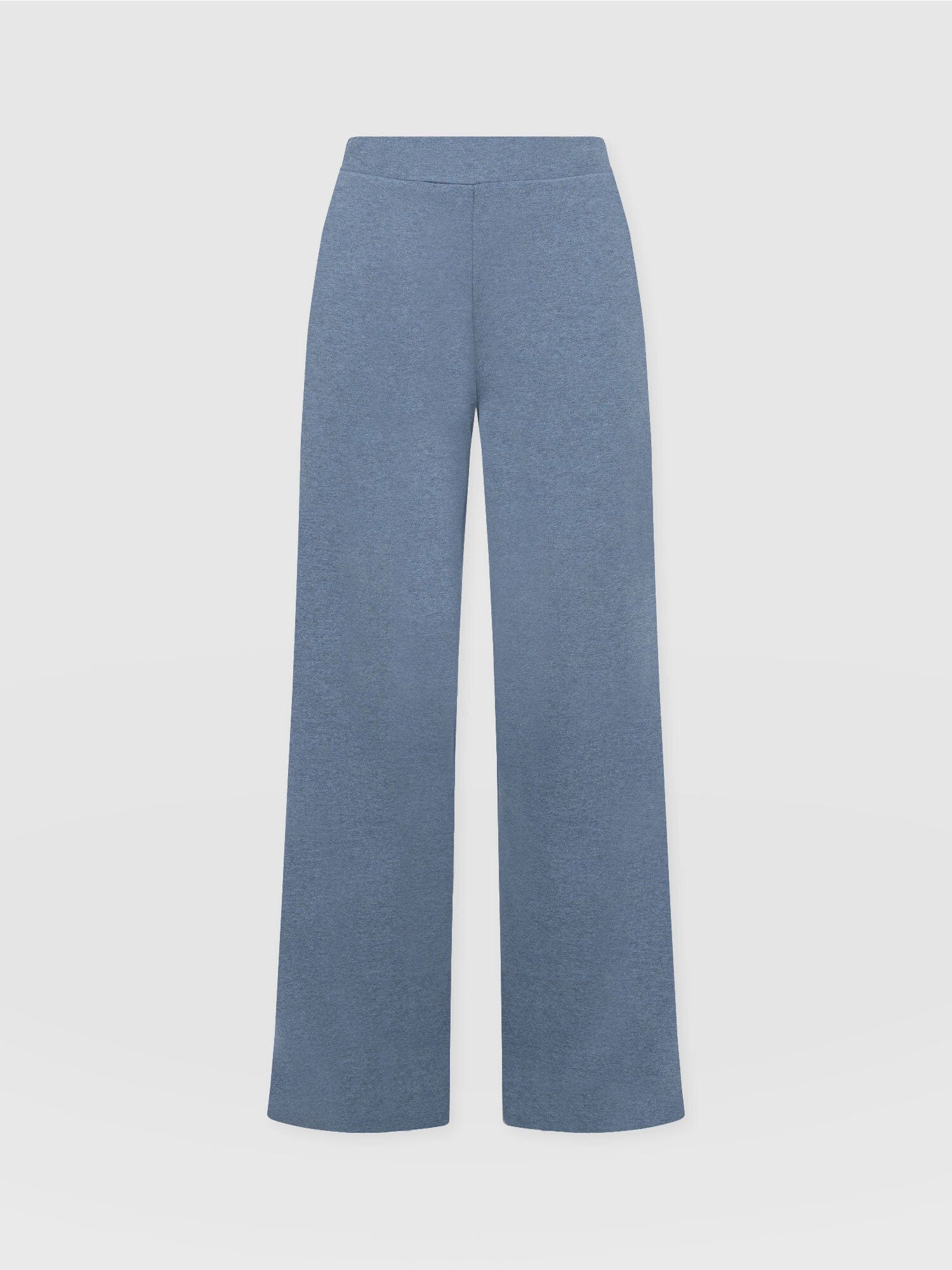 Keller Wide Leg Pant Blue Melange - Women's Trousers | Saint + Sofia® EU